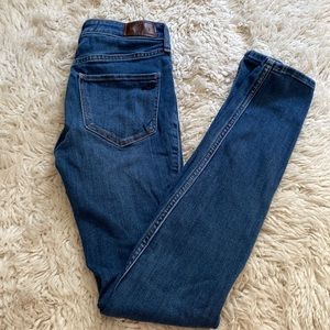 Hollister Mid-Rise Super Skinny Dark Wash Jeans